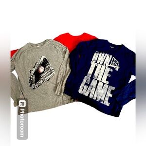 3 piece long sleeve tee shirt